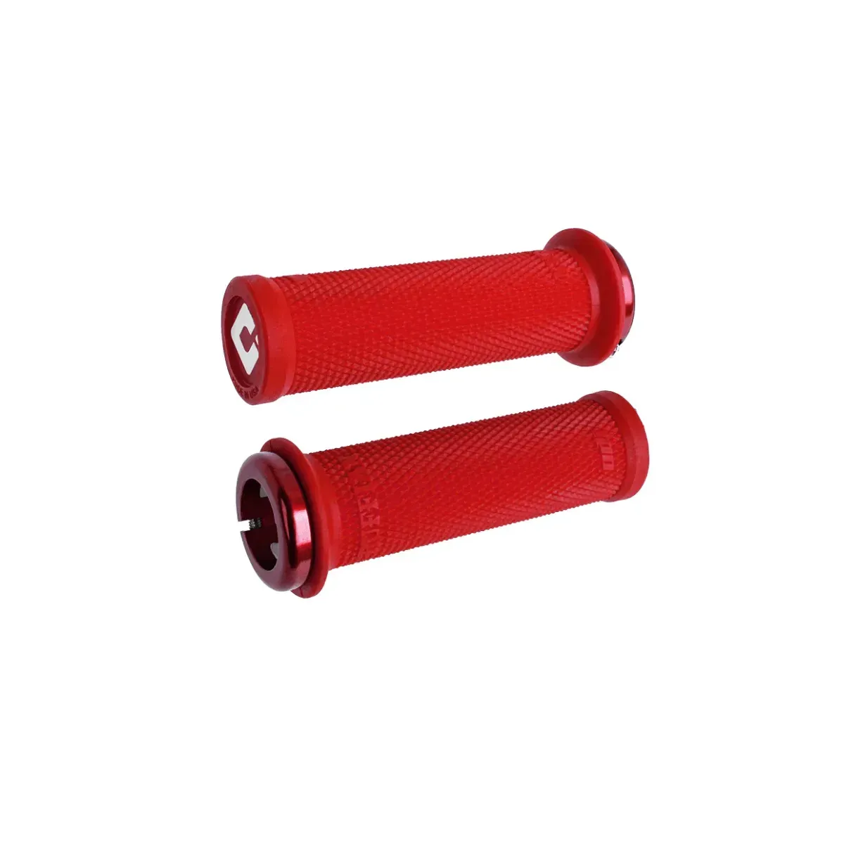 ODI Mini Ruffian V2.1 Lock-On Grips Red/Red Clamps